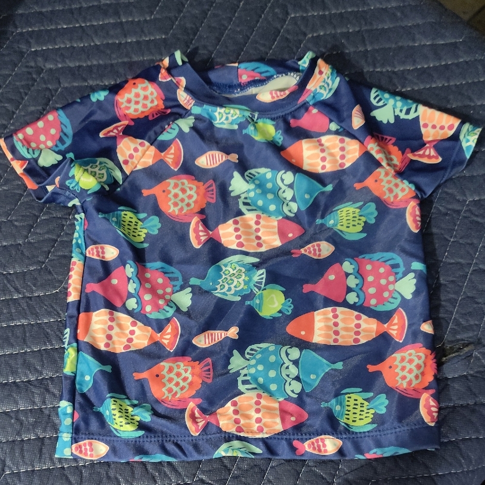 Gymboree Navy Fish Pattern Rashguard